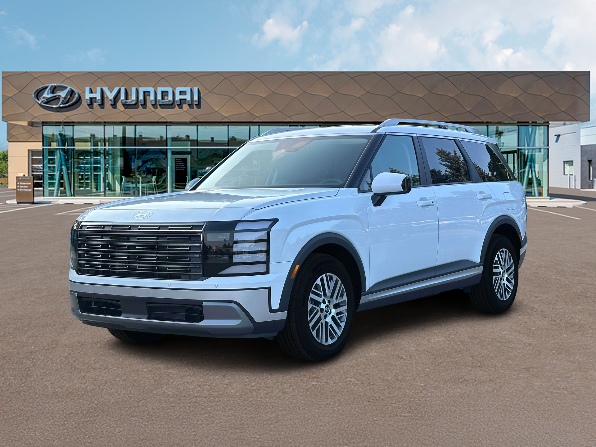 New 2027 White Hyundai SEL AWD image 1