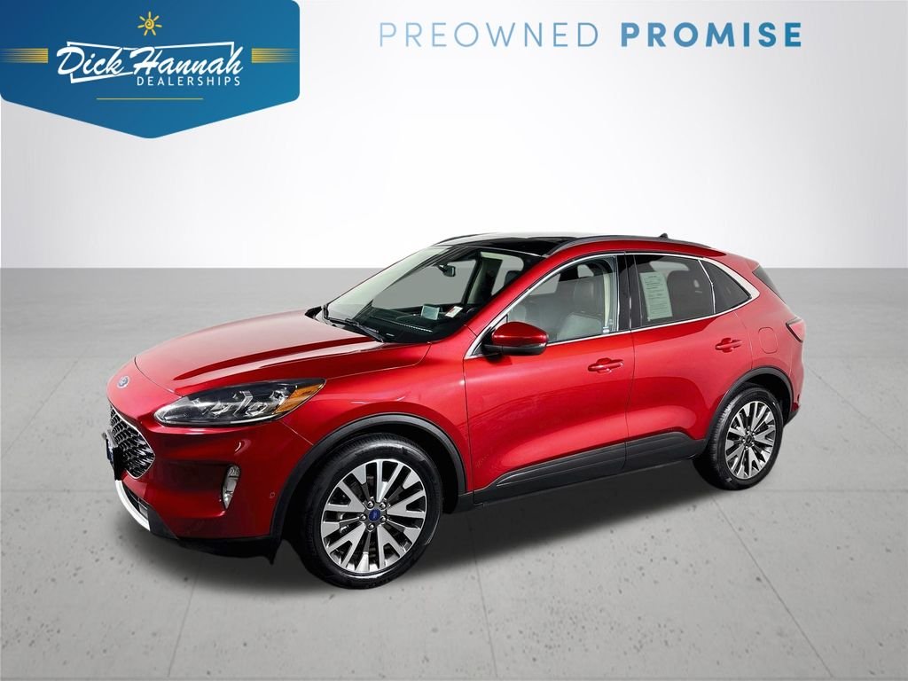 Used 2020 Red Ford Titanium image 1