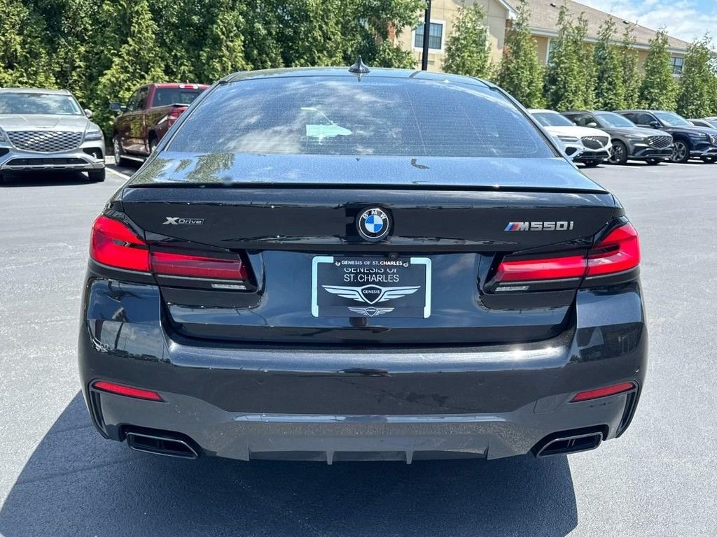 Used 2023 Black Sapphire Metallic BMW M550i xDrive image 4