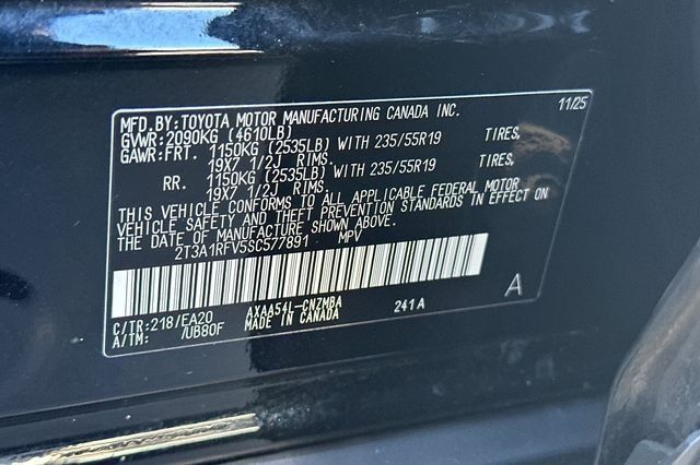 Certified Used 2025 Black Toyota XLE Premium image 34