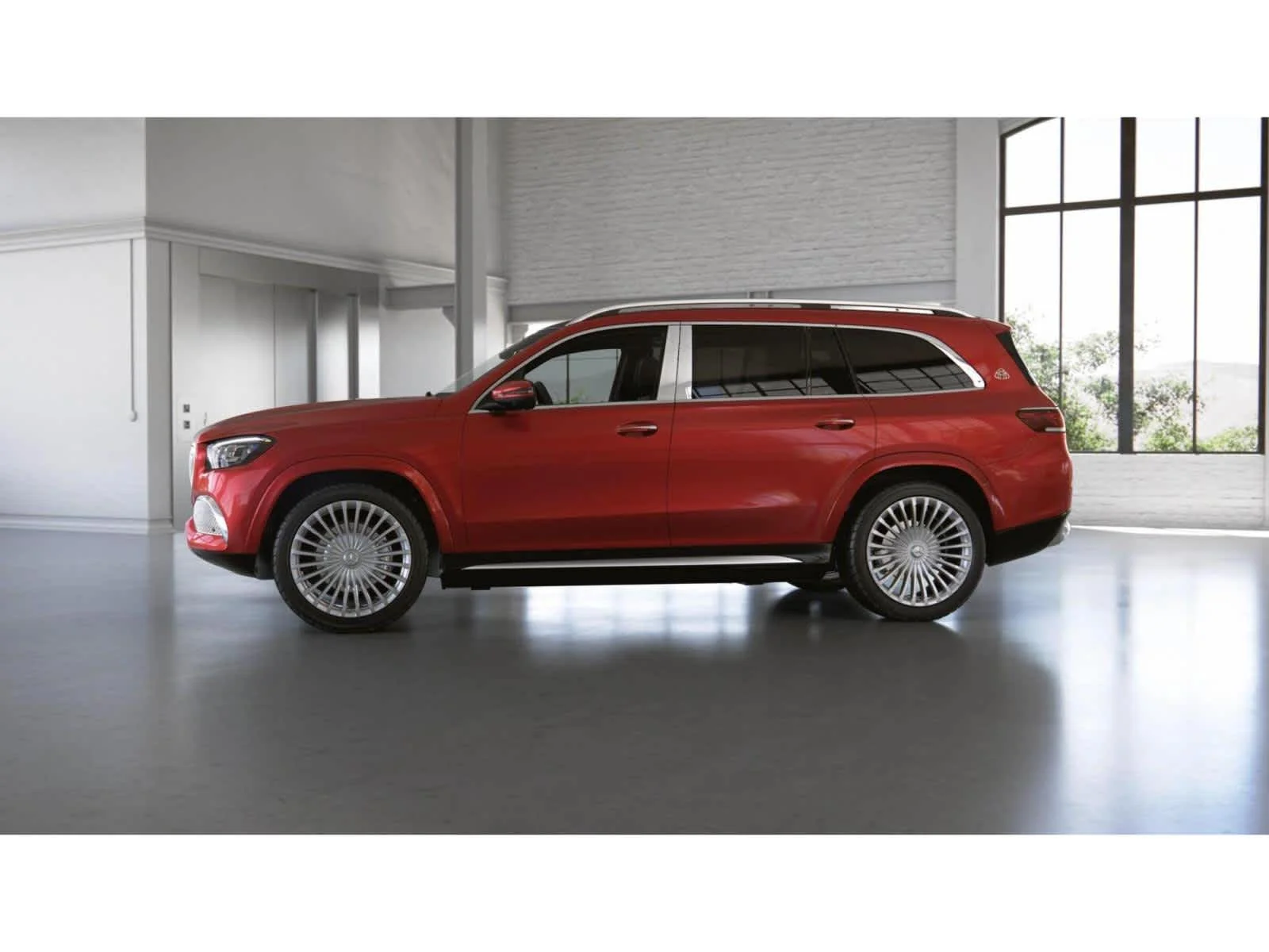 Used 2022 MANUFAKTUR Cardinal Red Metallic Mercedes-Benz Maybach GLS 600 image 35