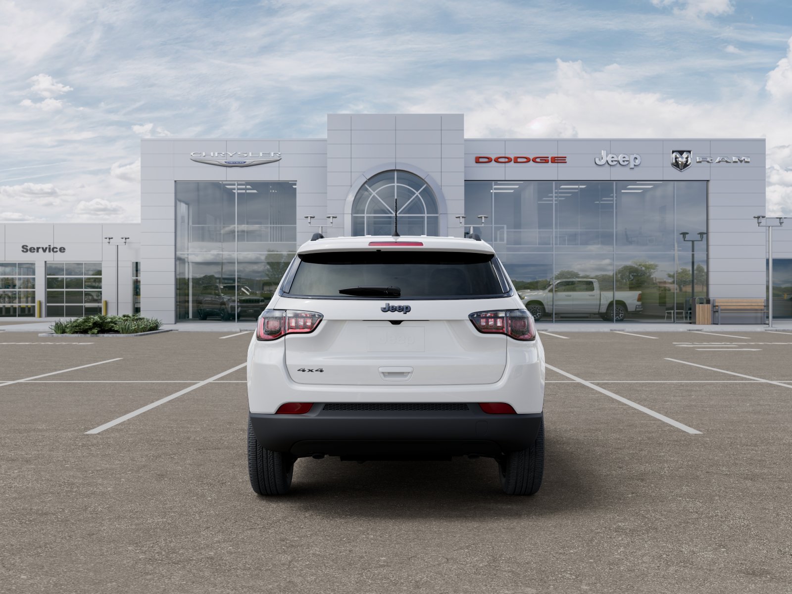 New 2026 Bright White Clear-Coat Exterior Paint Jeep Latitude image 7