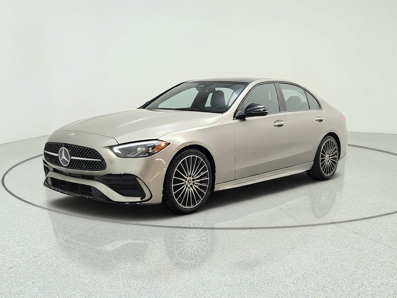 Used 2023 Mojave Silver Metallic Mercedes-Benz C 300 Sedan image 1