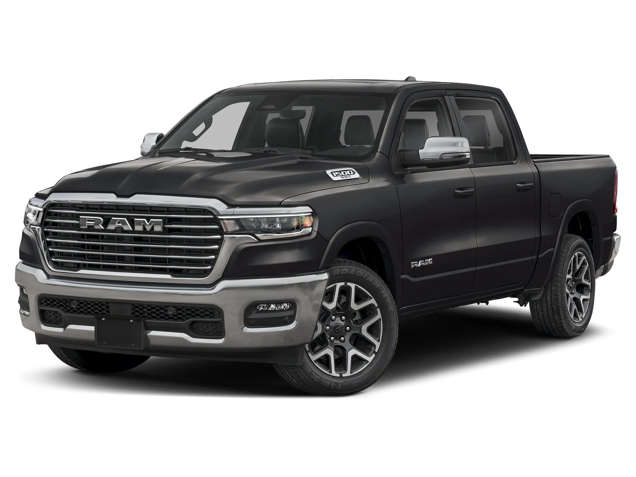 New 2026 Diamond Black Crystal Pearlcoat Ram LARAMIE CREW CAB 4X4 5