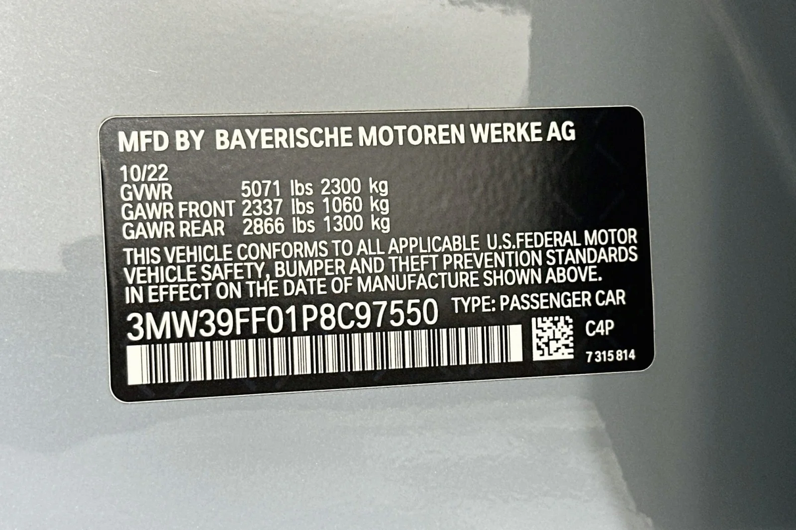 Used 2023 Brooklyn Grey Metallic BMW 330e image 24