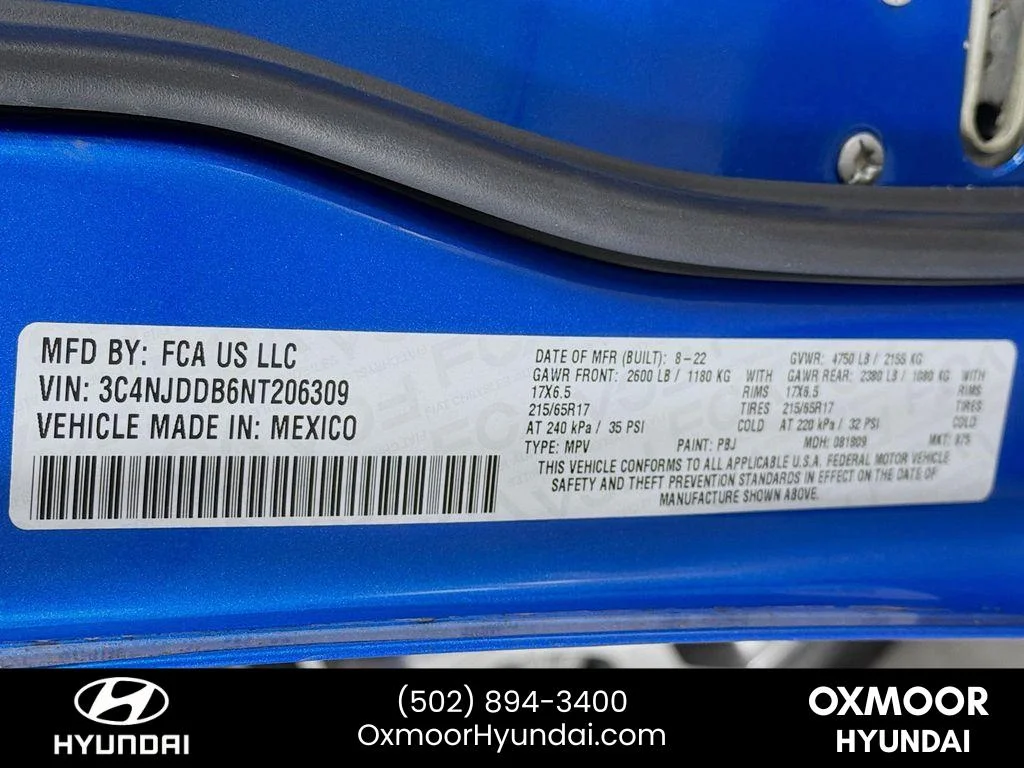 Used 2022 Laser Blue Pearlcoat Jeep Trailhawk image 31