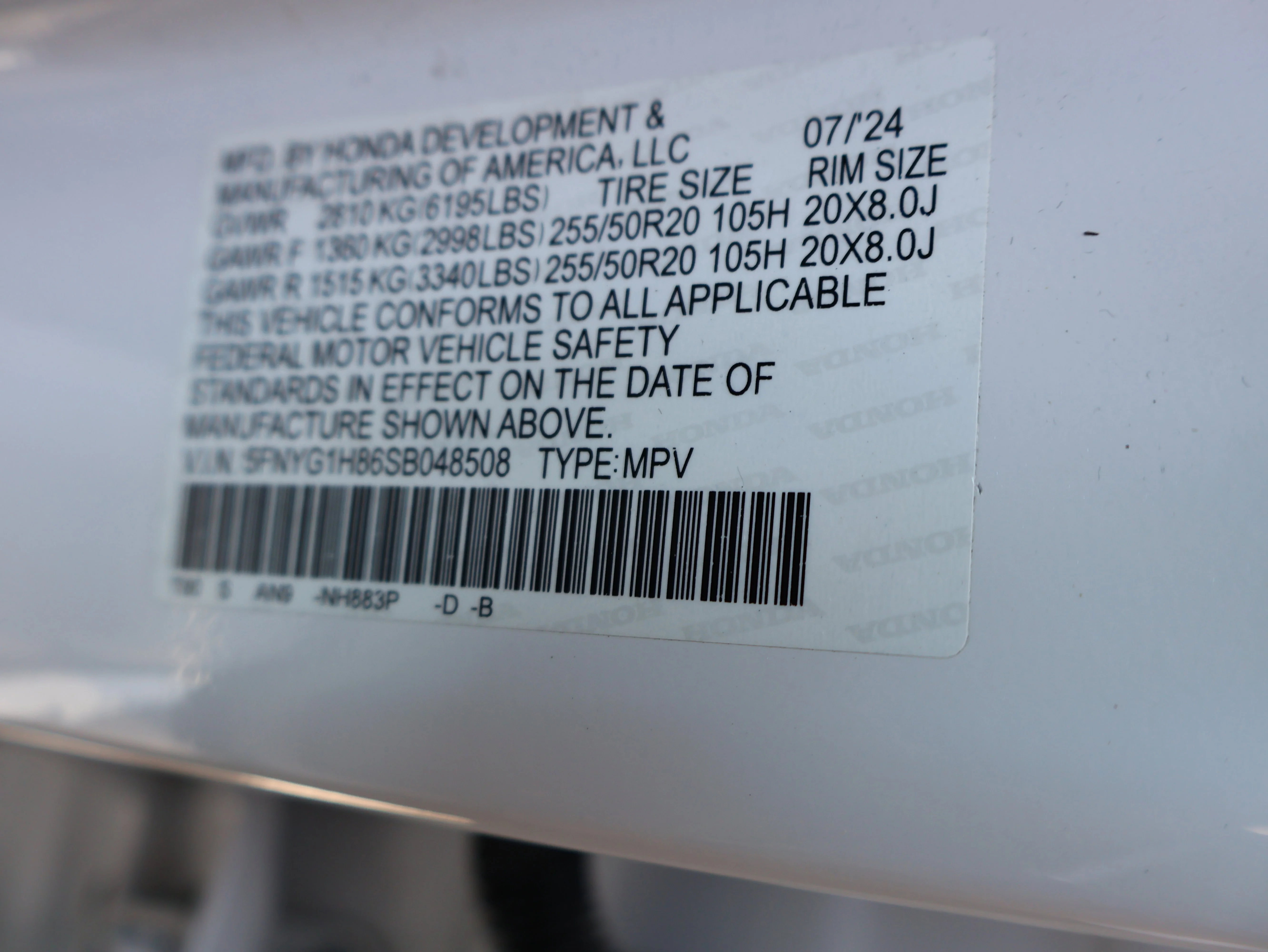 Used 2025 Platinum White Pearl Honda Elite image 49