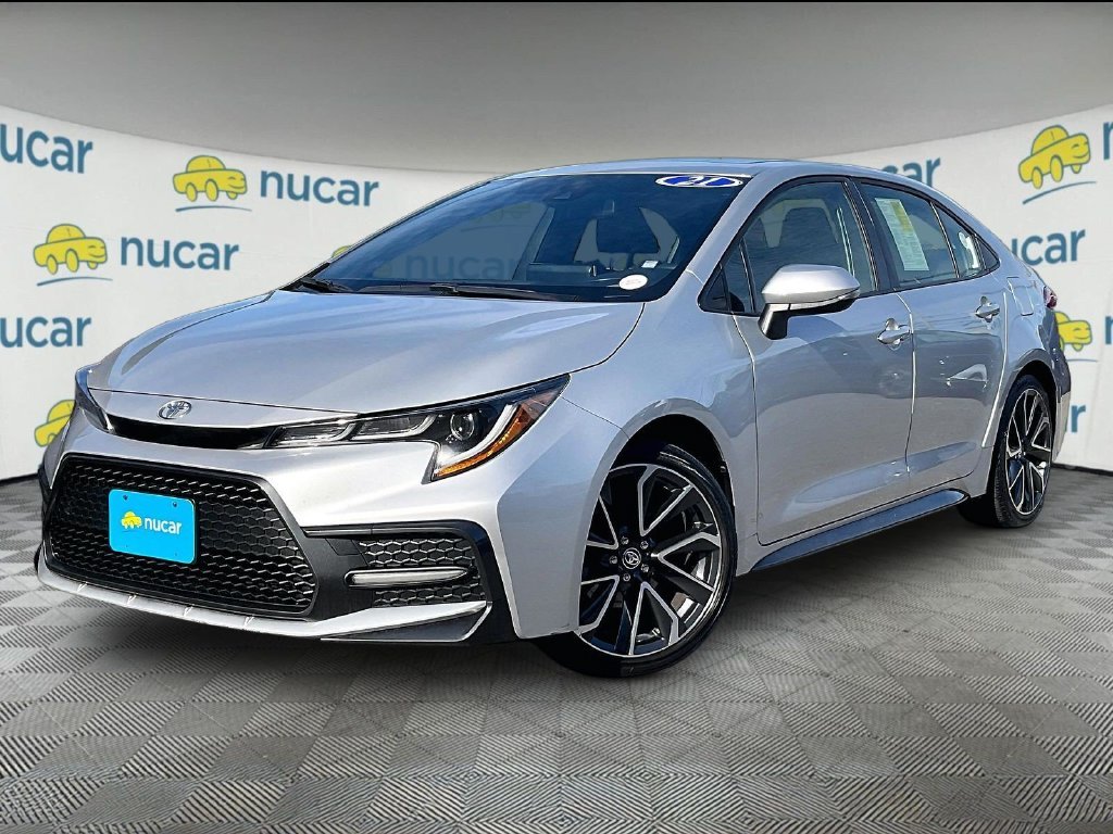 Used 2021 Silver Toyota SE image 3