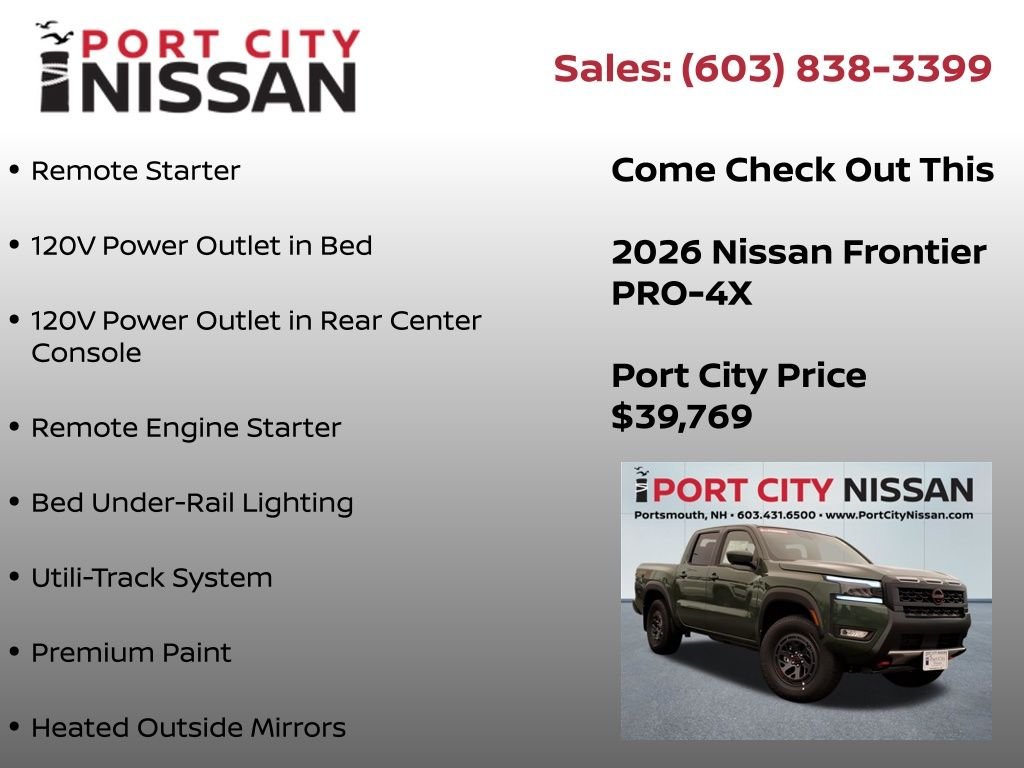 New 2026 Tactical Green Metallic Nissan Crew Cab PRO-4X® image 13