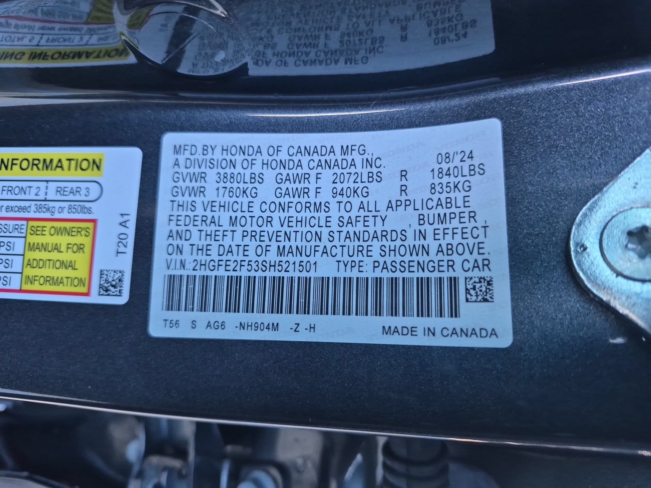 Certified Used 2025 Meteorite Gray Metallic Honda Sport Sedan image 33