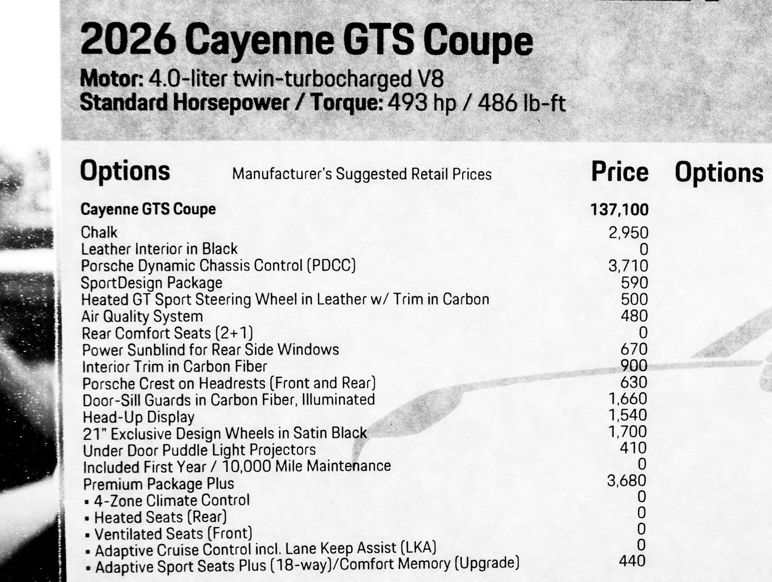 New 2026 Chalk Porsche GTS Coupe image 32