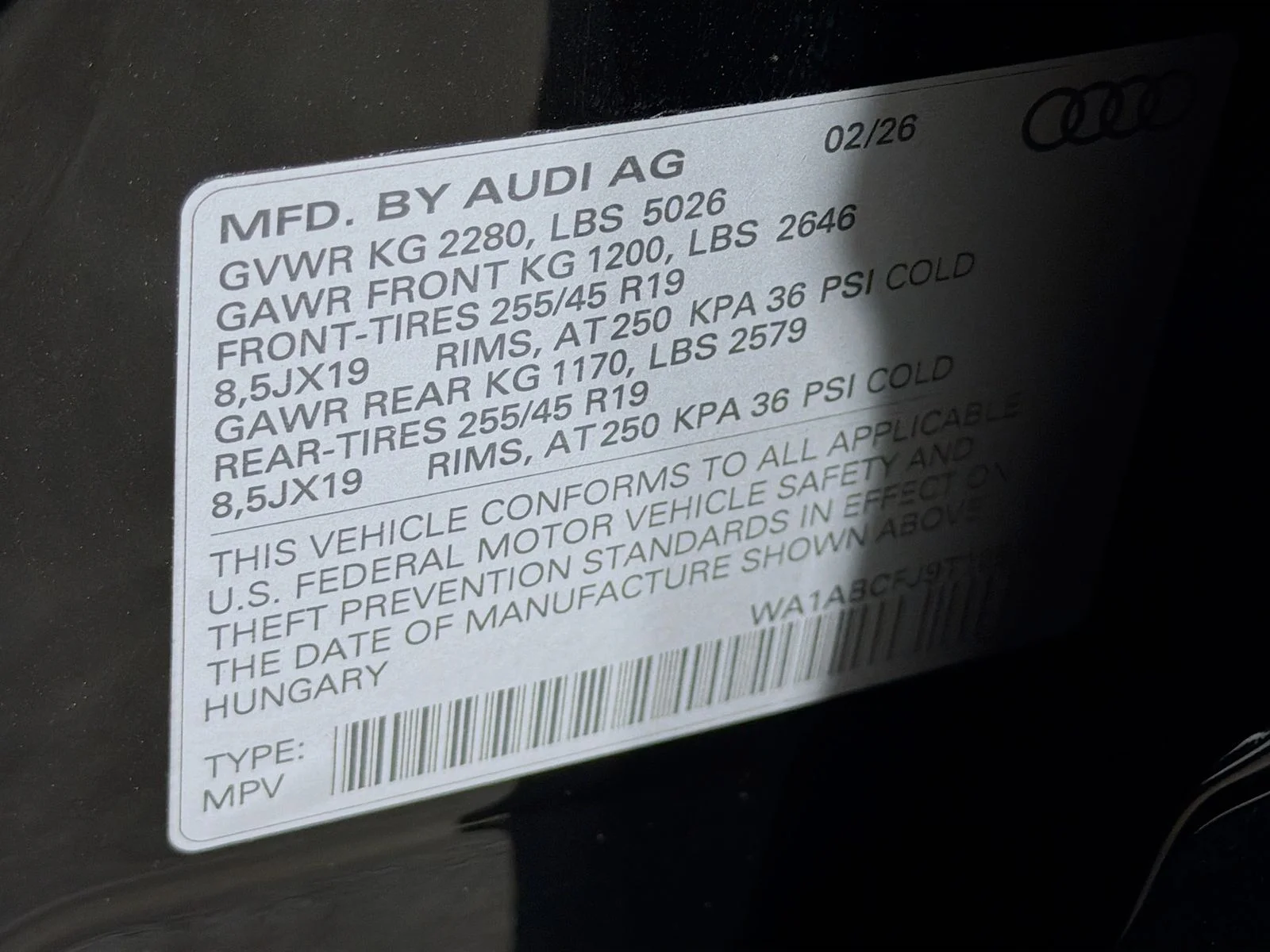 New 2026 Black Audi S line image 33