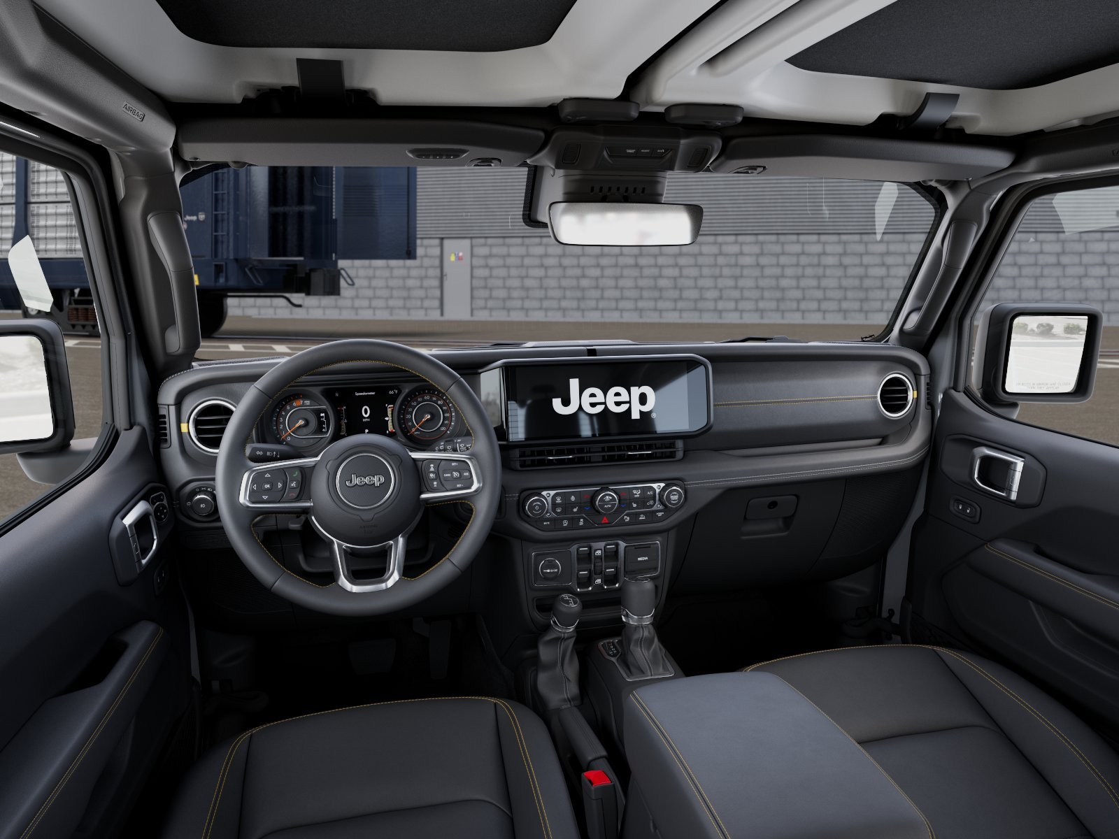 New 2026 Bright White Clear-Coat Exterior Paint Jeep Sahara image 8