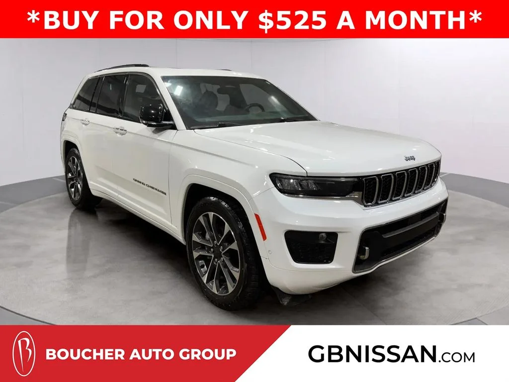 Used 2023 Bright White Clearcoat Jeep Overland image 1