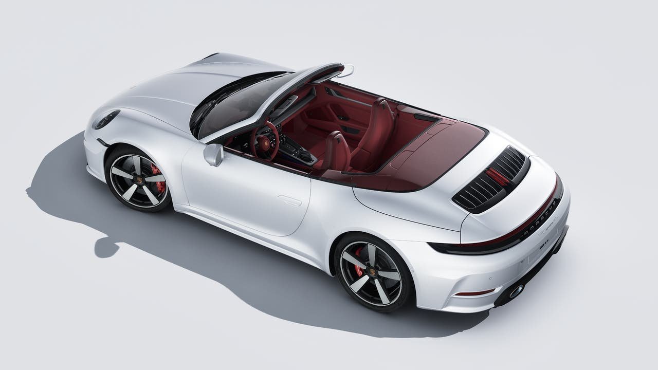 New 2026 Ice Grey Metallic Porsche Carrera 4S Cabriolet image 4