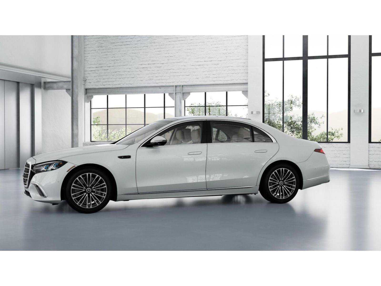 New 2027 MANUFAKTUR Moonlight White Metallic Mercedes-Benz S 500 4MATIC® Sedan image 36