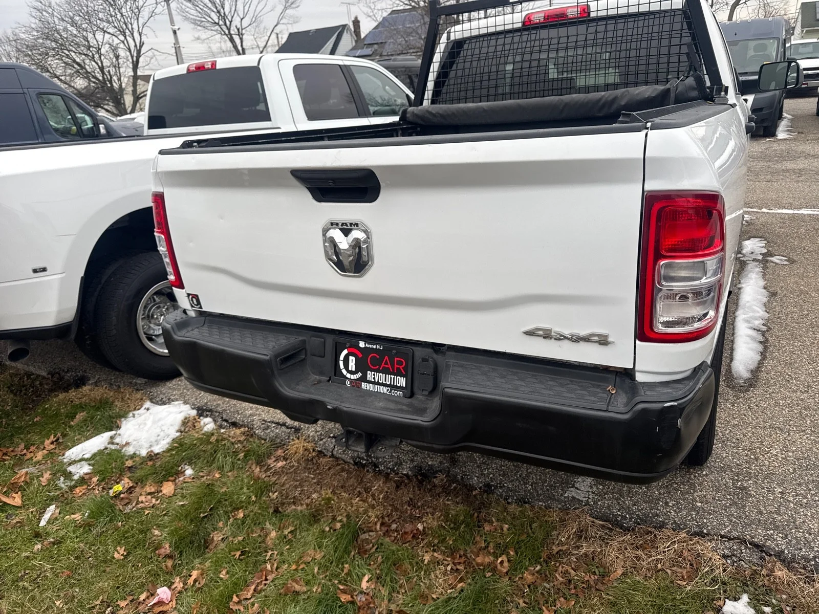 Used 2022 Bright White Clearcoat Ram Tradesman 4X4 CREW CAB 6