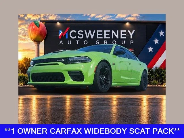 Used 2023 Green Dodge Scat Pack Widebody image 1