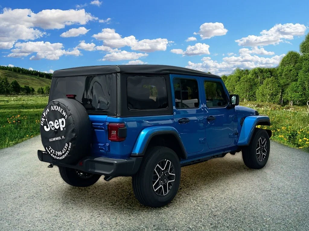 New 2025 Hydro Blue Pearl-Coat Exterior Paint Jeep Sahara image 4