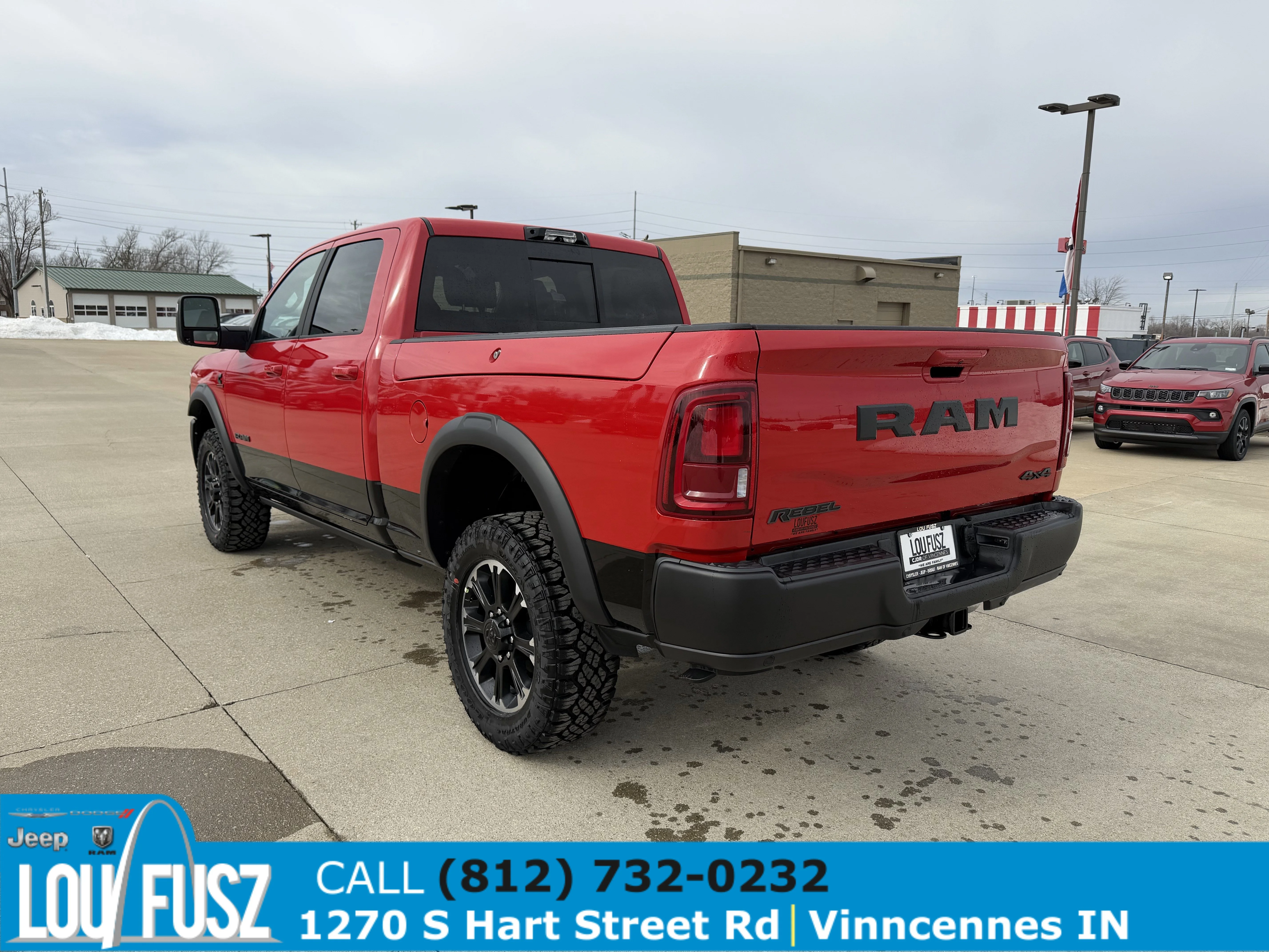 New 2026 Flame Red Clear-Coat Exterior Paint RAM Rebel image 5