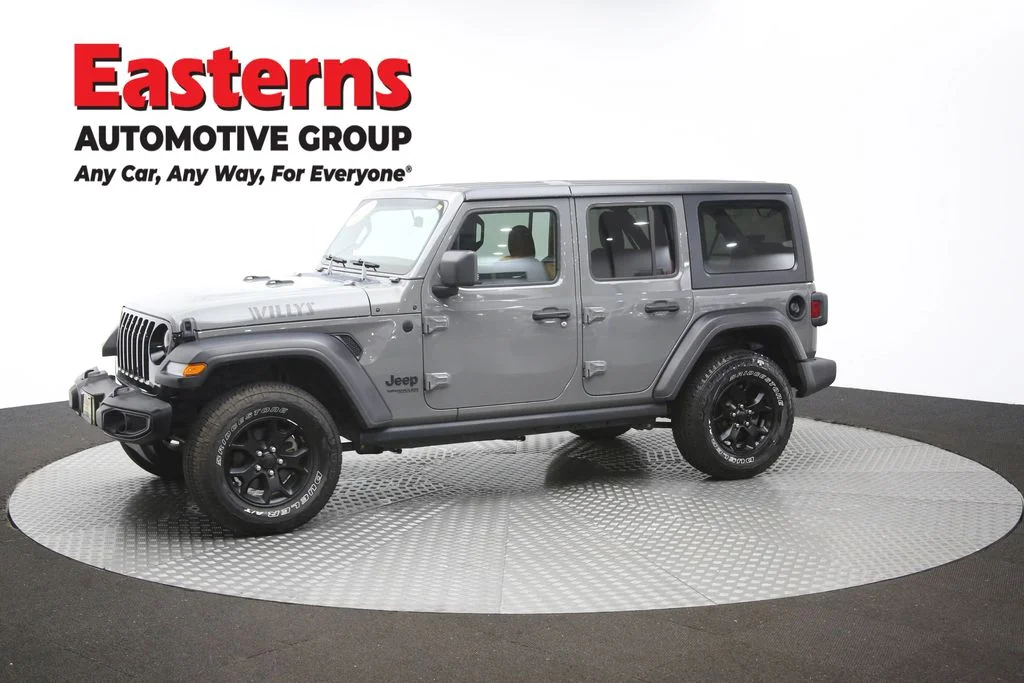 Used 2021 Gray Jeep Unlimited Willys image 55