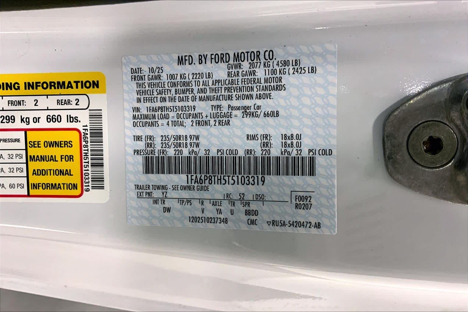New 2026 Oxford White Ford EcoBoost® Fastback image 20