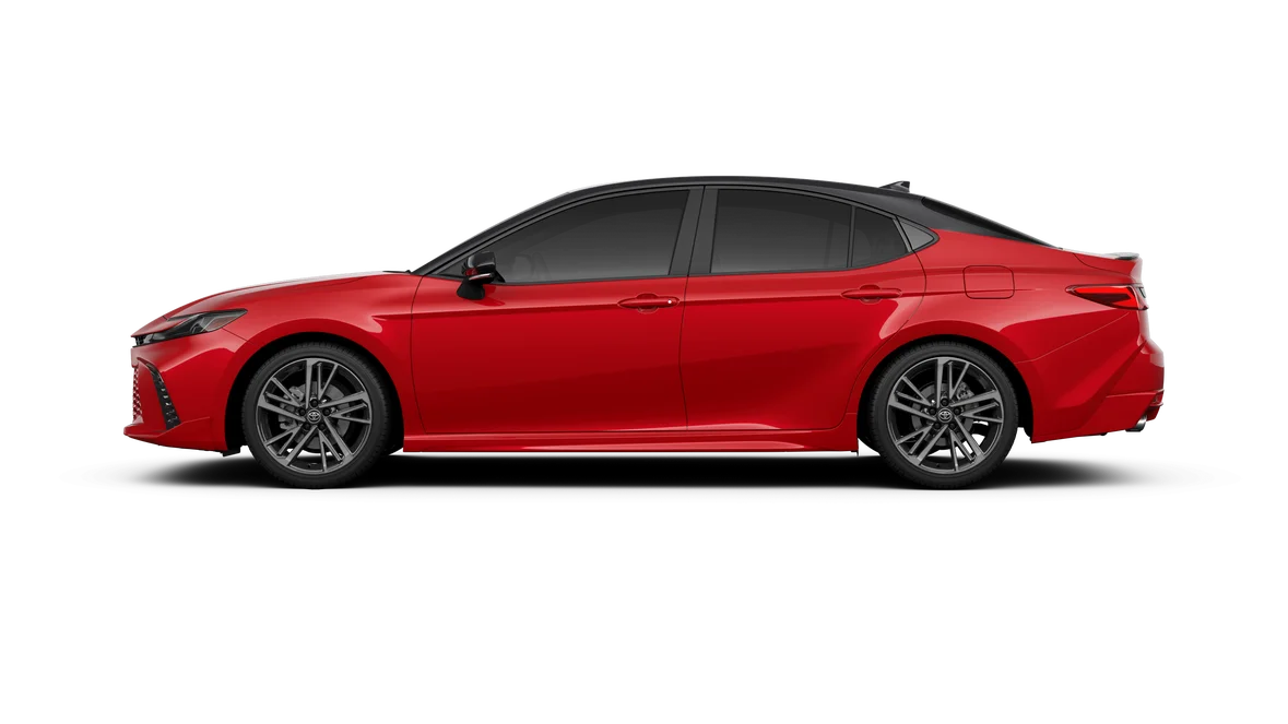 New 2026 Supersonic Red with Midnight Black Metallic roof Toyota XSE image 47