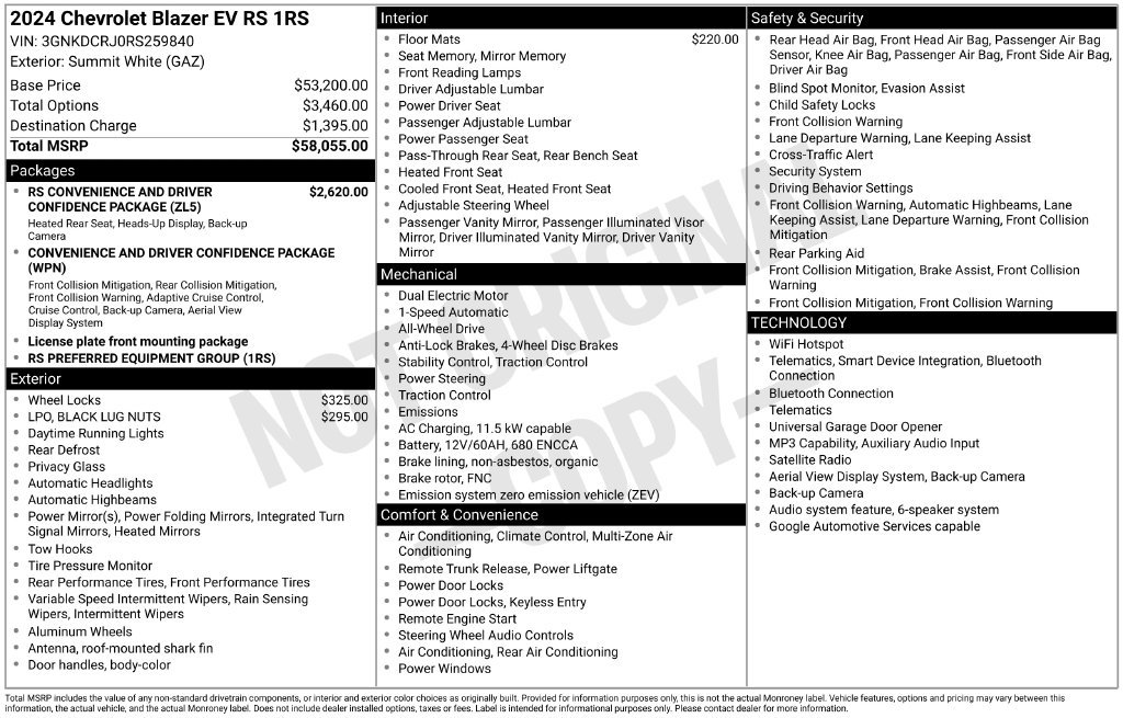 Used 2024 Summit White Chevrolet RS image 7