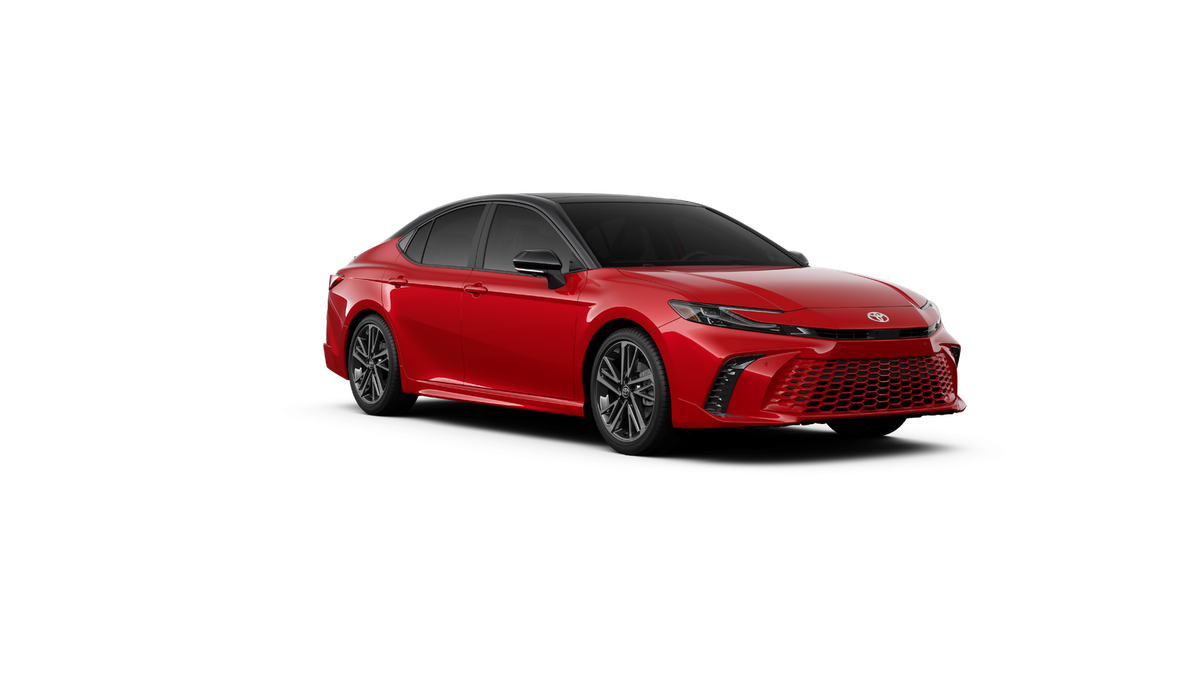 New 2027 Supersonic Red with Midnight Black Metallic roof Toyota XSE image 55