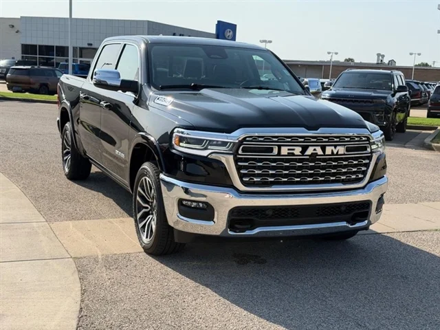 New 2026 Diamond Black Crystal Pearlcoat RAM Limited Longhorn image 3