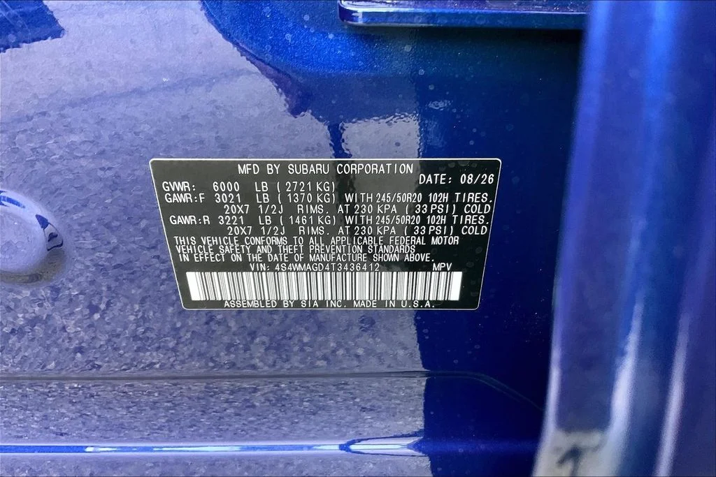 New 2026 SAPPHIRE BLUE PEARL Subaru Limited 7-Passenger image 16