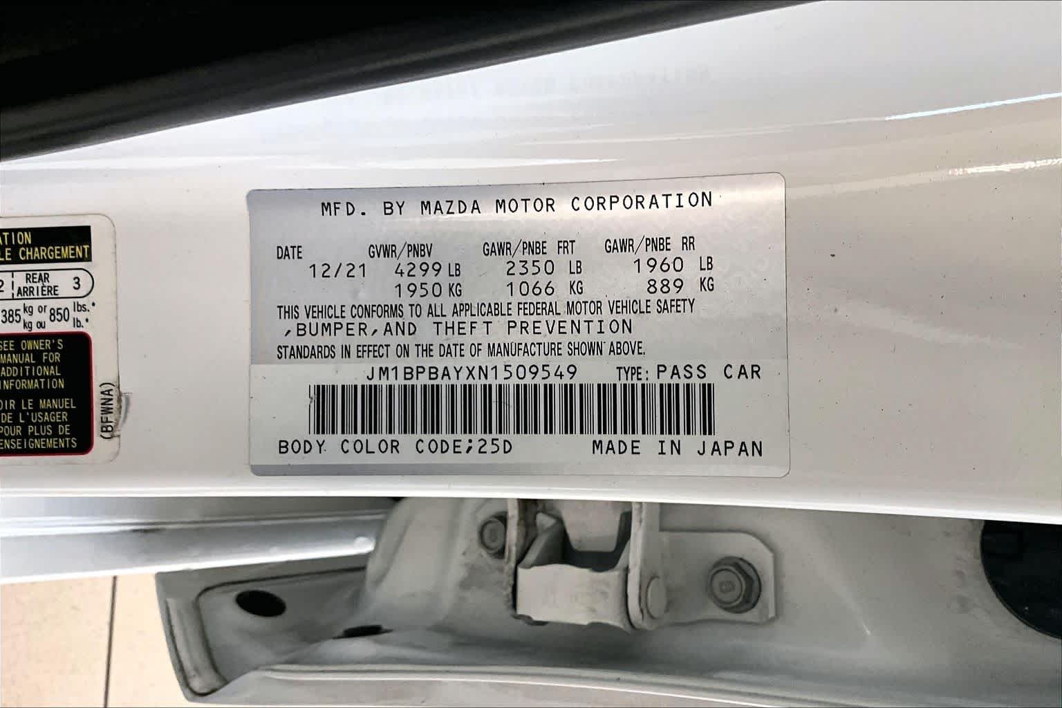 Used 2022 Snowflake White Pearl Mica Mazda 2.5 Turbo image 31