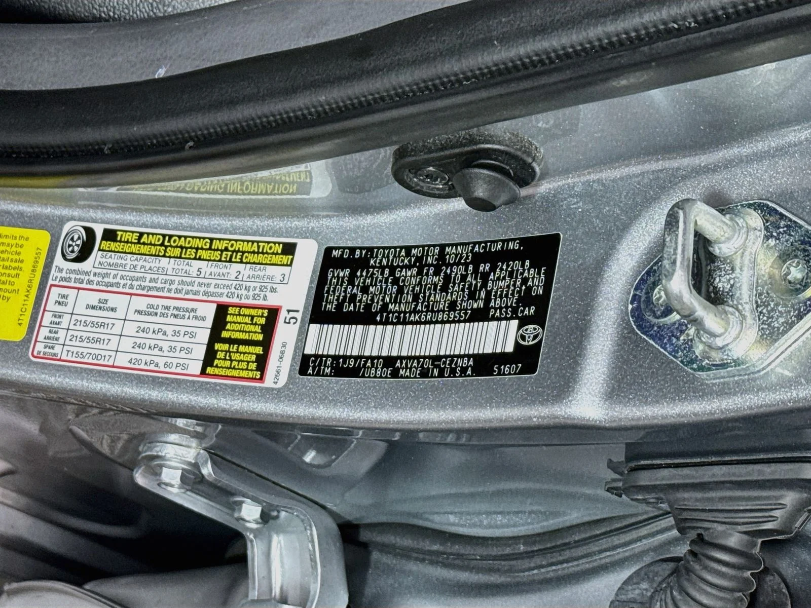 Certified Used 2024 Silver Toyota LE image 25