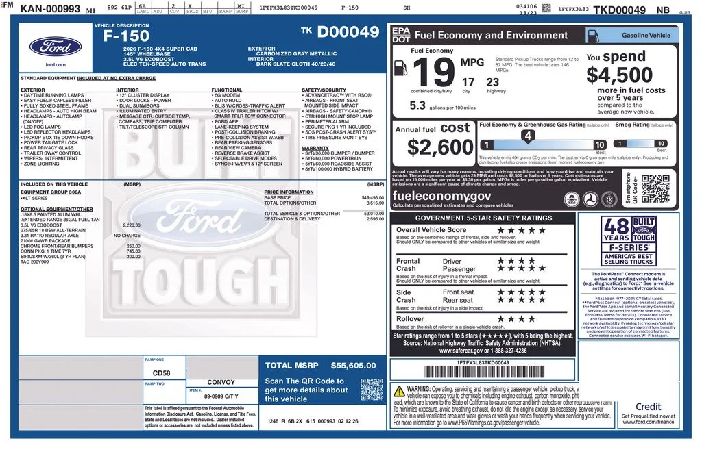 Used 2026 Gray Ford XLT image 16