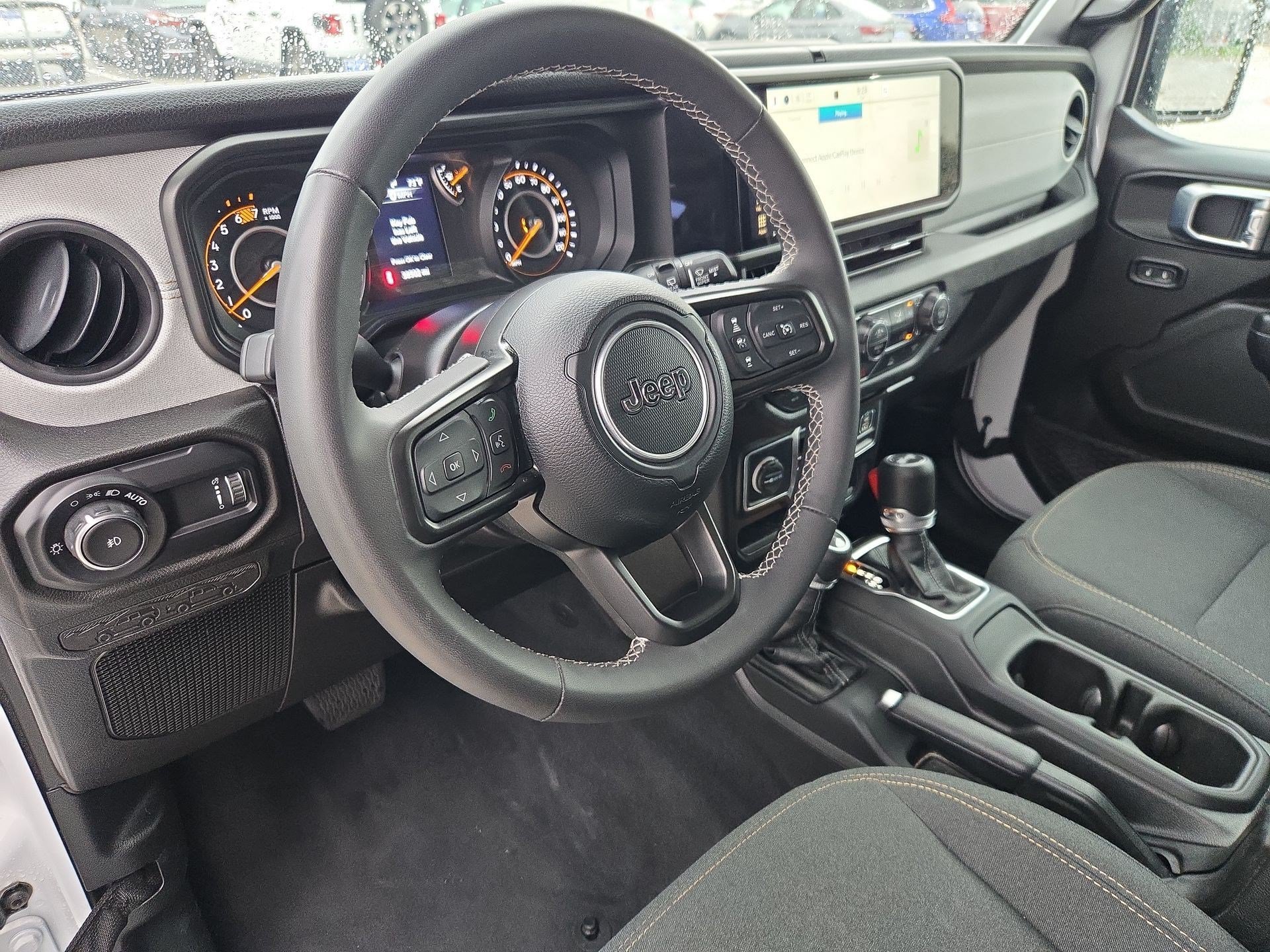 Used 2025 Bright White Clearcoat Jeep Sport S image 12