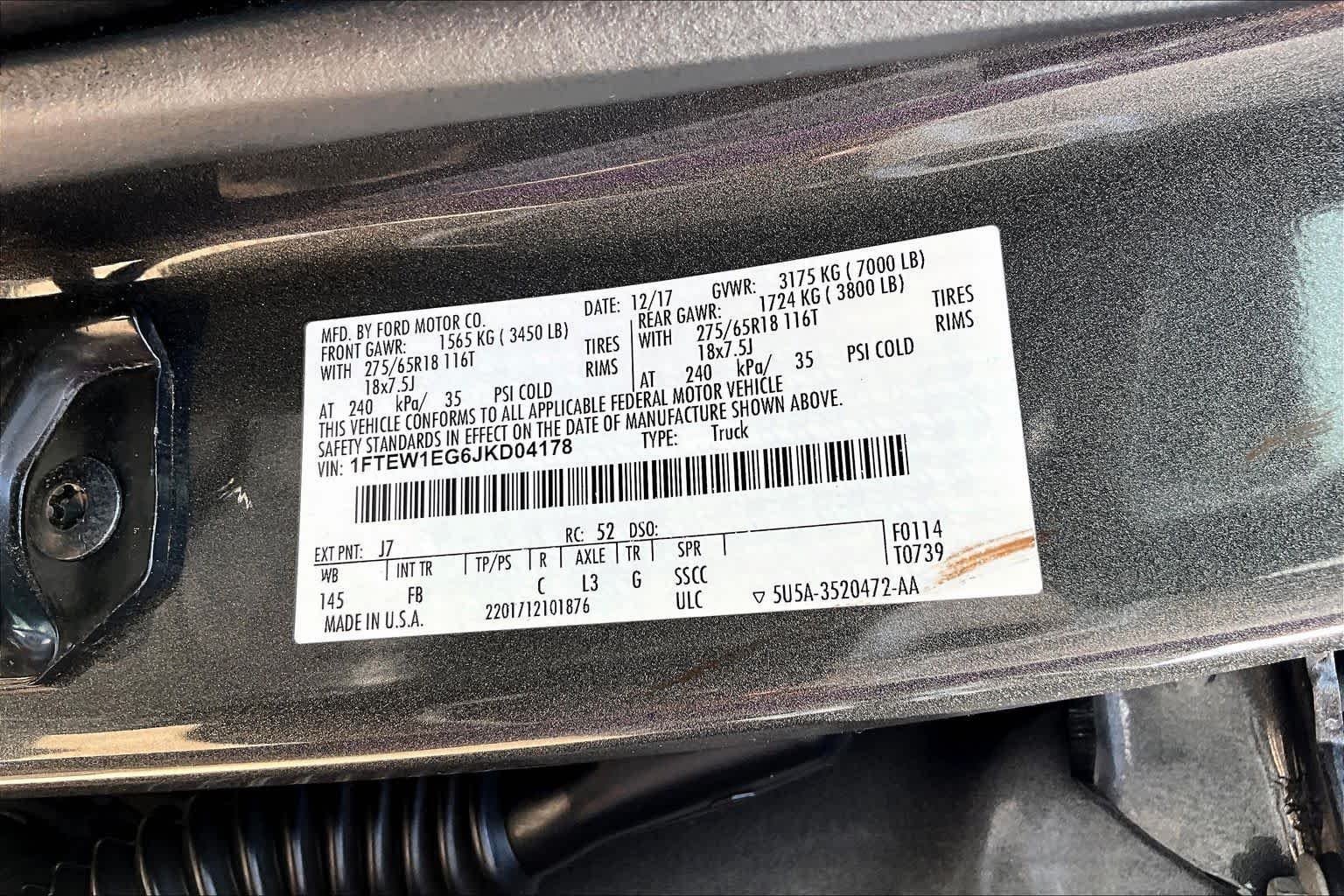 Used 2018 Magnetic Metallic Ford XLT image 33