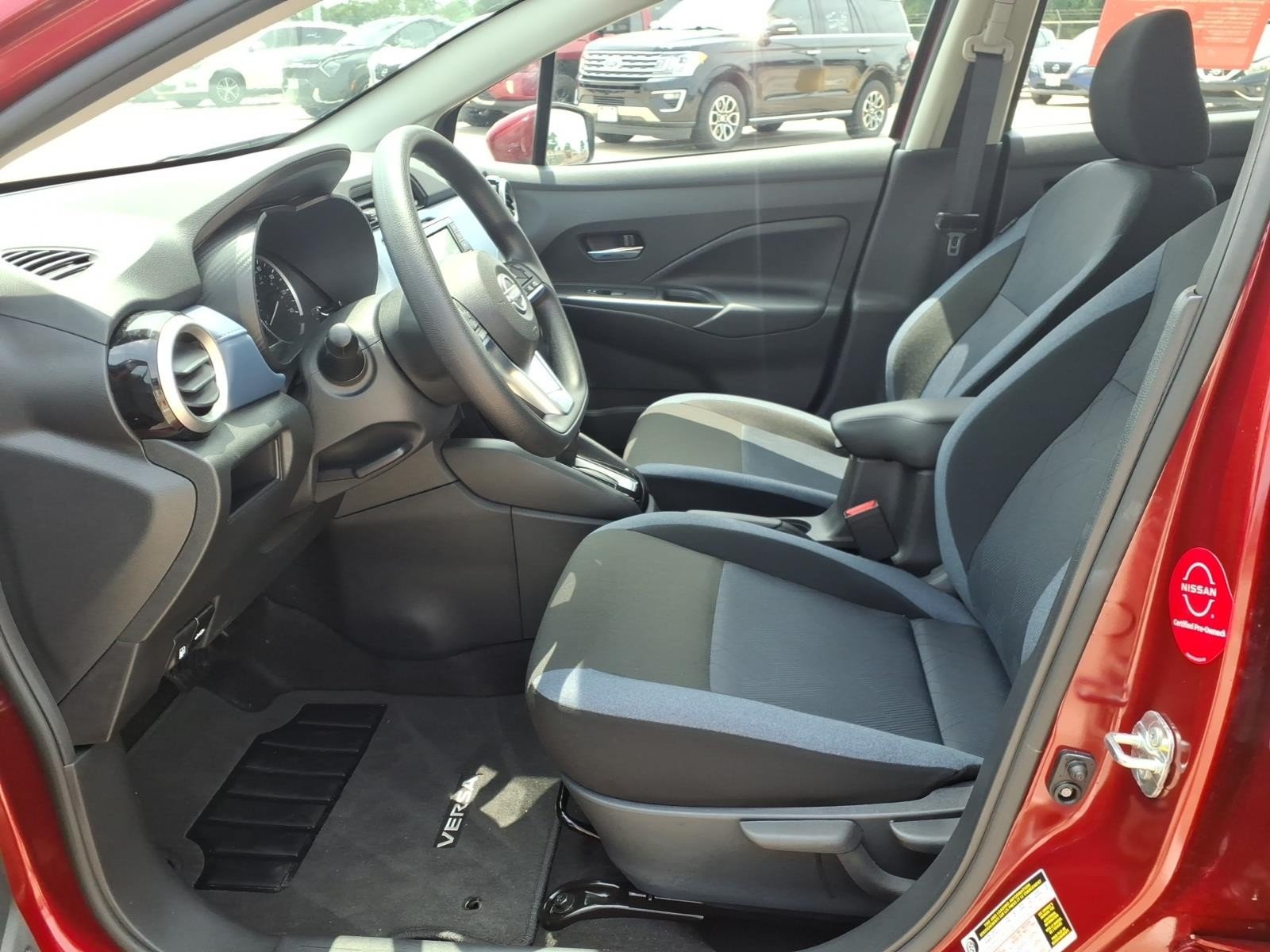 2025 Nissan Versa SV Red at Robbins Nissan