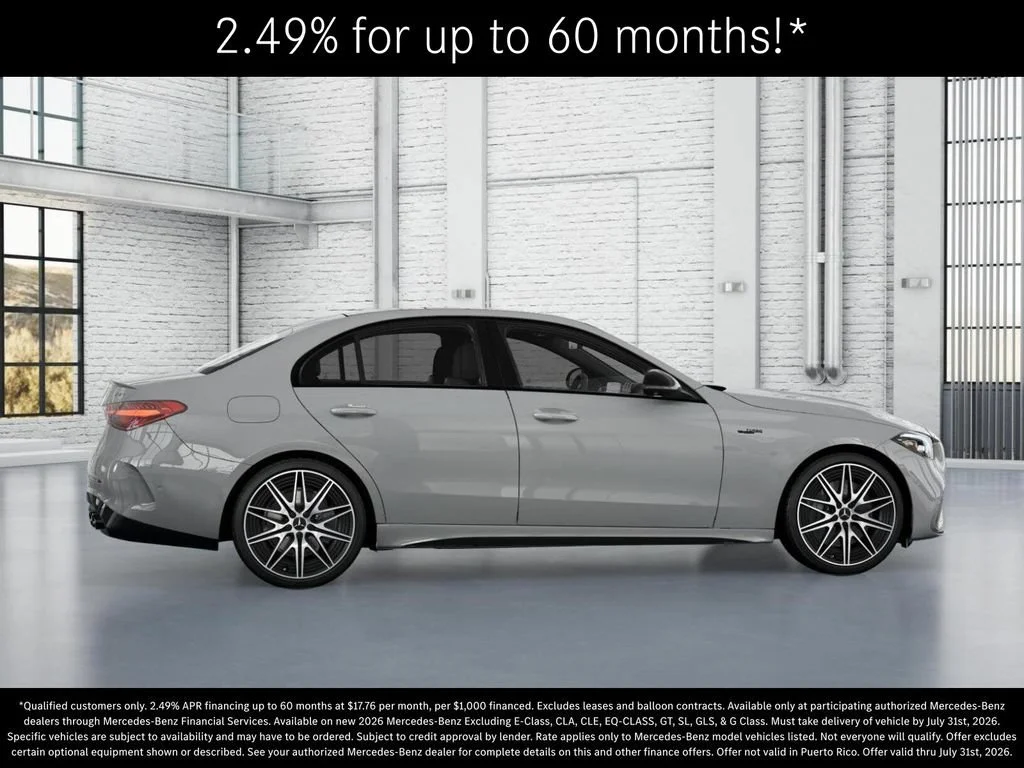 New 2026 MANUFAKTUR Alpine Grey Mercedes-Benz AMG® C 43 4MATIC Sedan image 59