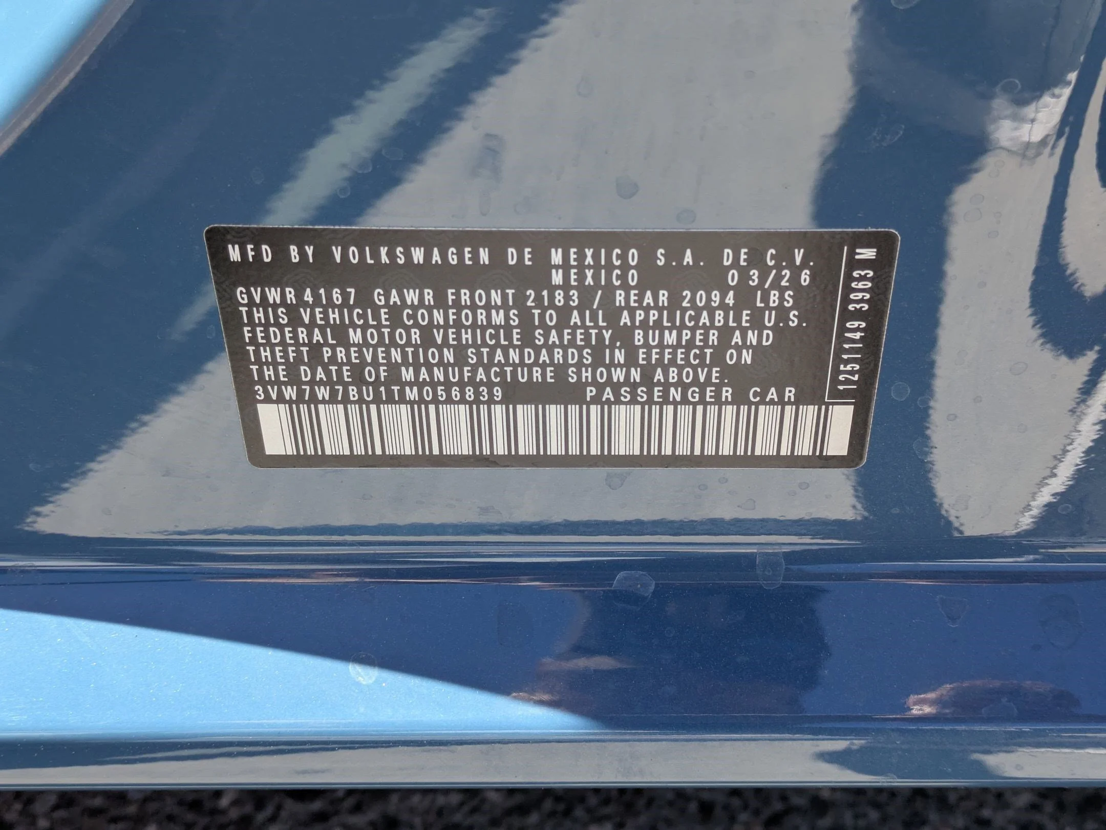 New 2026 Monterey Blue Pearl Volkswagen SE image 16