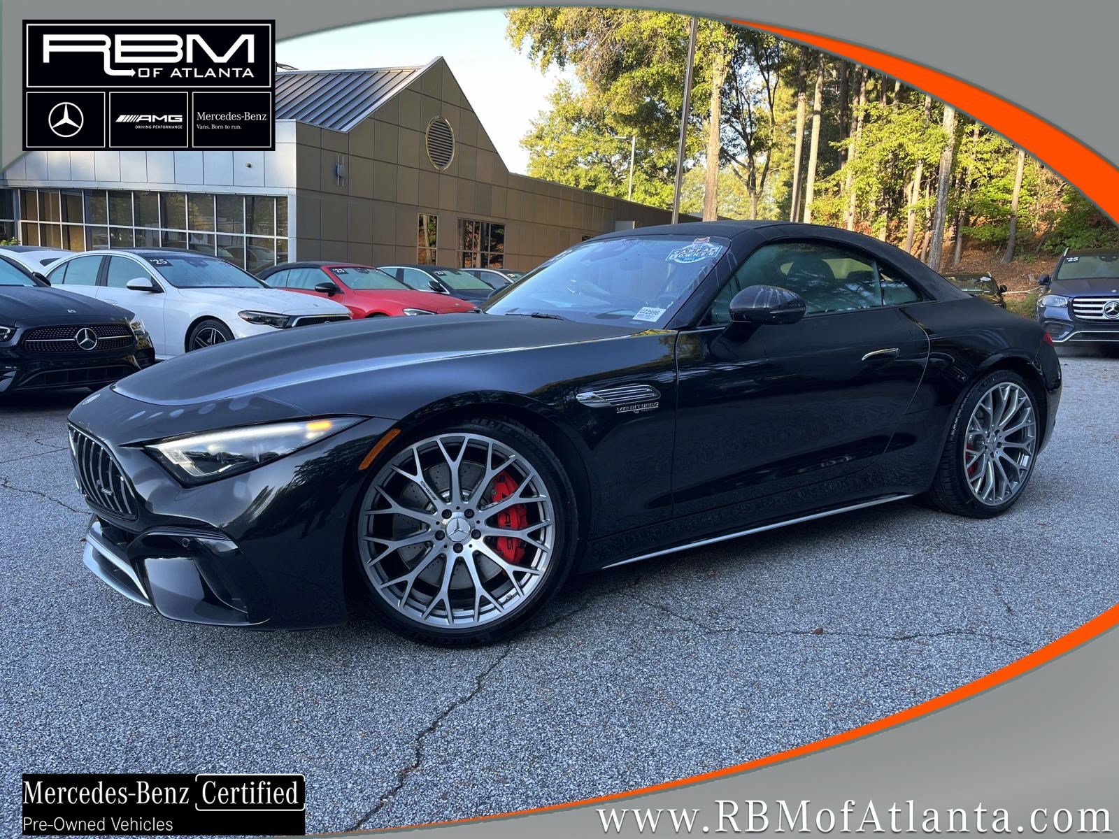 Obsidian Black Metallic 2023 Mercedes-Benz SL-Class Convertible All-Wheel Drive