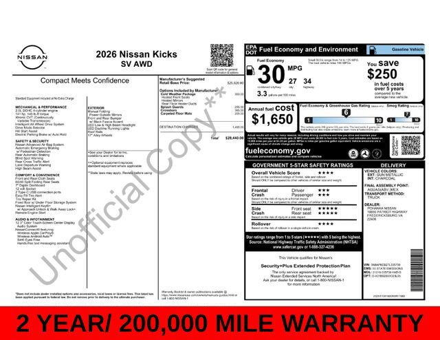 Used 2026 Gun Metallic Nissan SV image 9