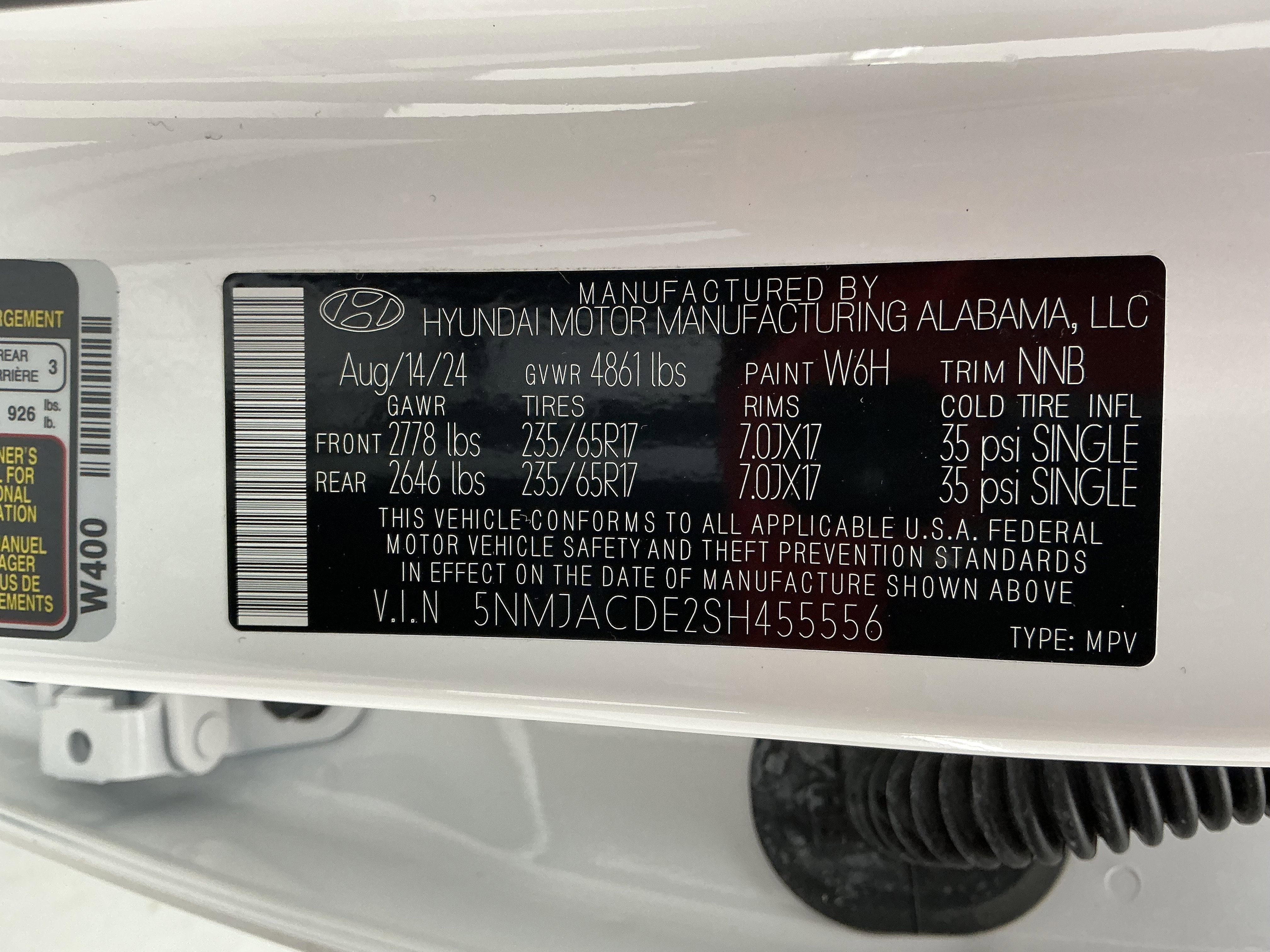 Certified Used 2025 Serenity White Pearl Hyundai SE image 15
