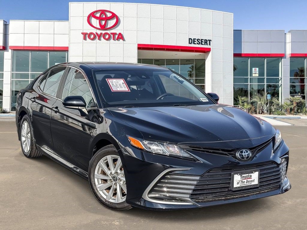 Certified Used 2024 Midnight Black Metallic Toyota LE image 1