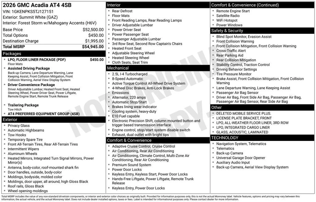 2026 GMC Acadia AT4 - Photo 20