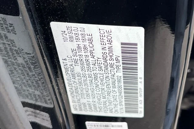 Certified Used 2025 Crystal Black Pearl Honda EX-L image 38