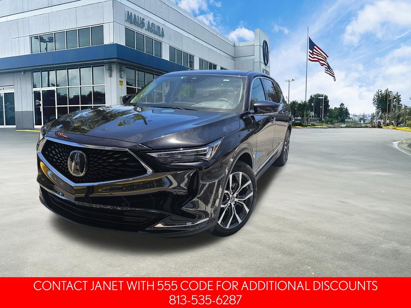 Used 2023 Majestic Black Pearl Acura Technology image 3