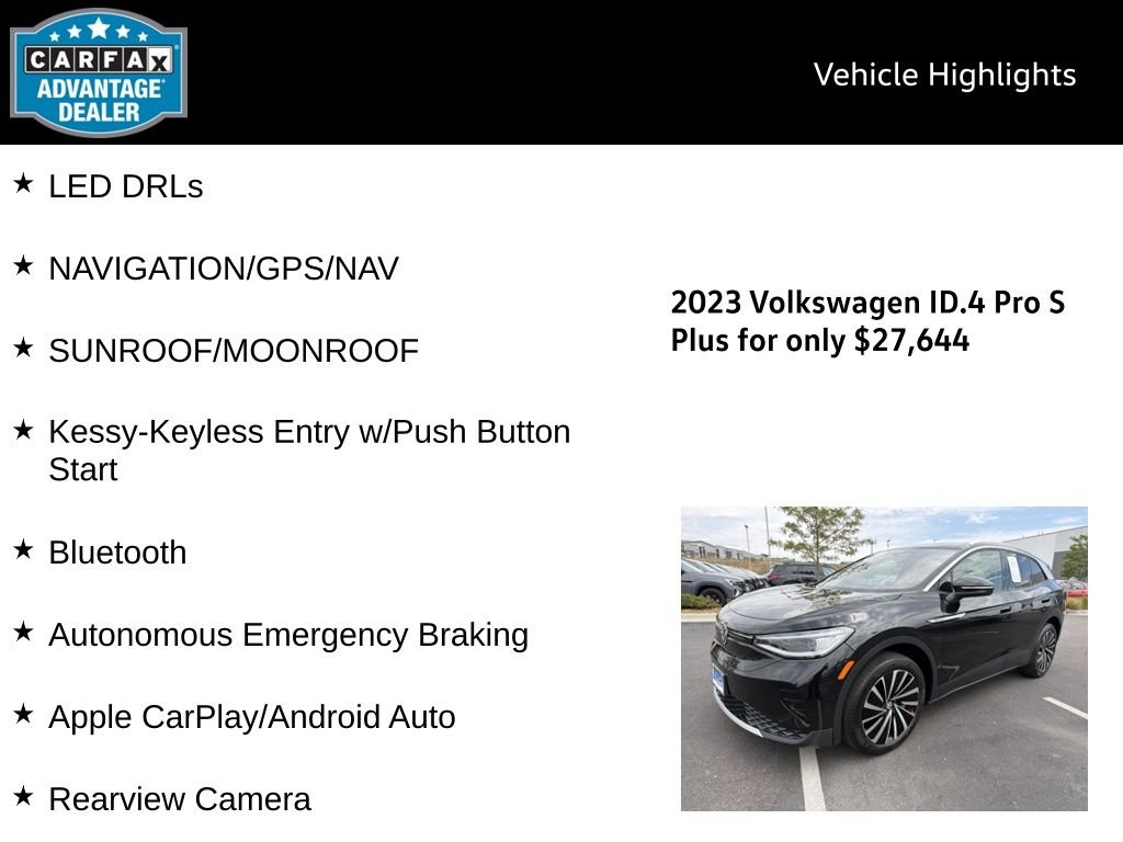 Certified Used 2023 Deep Black Pearl Volkswagen Pro S Plus image 5