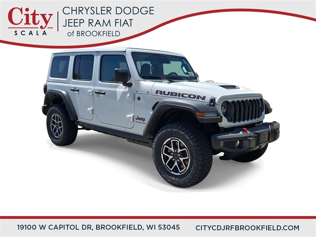 New 2026 Bright White Clear-Coat Exterior Paint Jeep Rubicon image 1