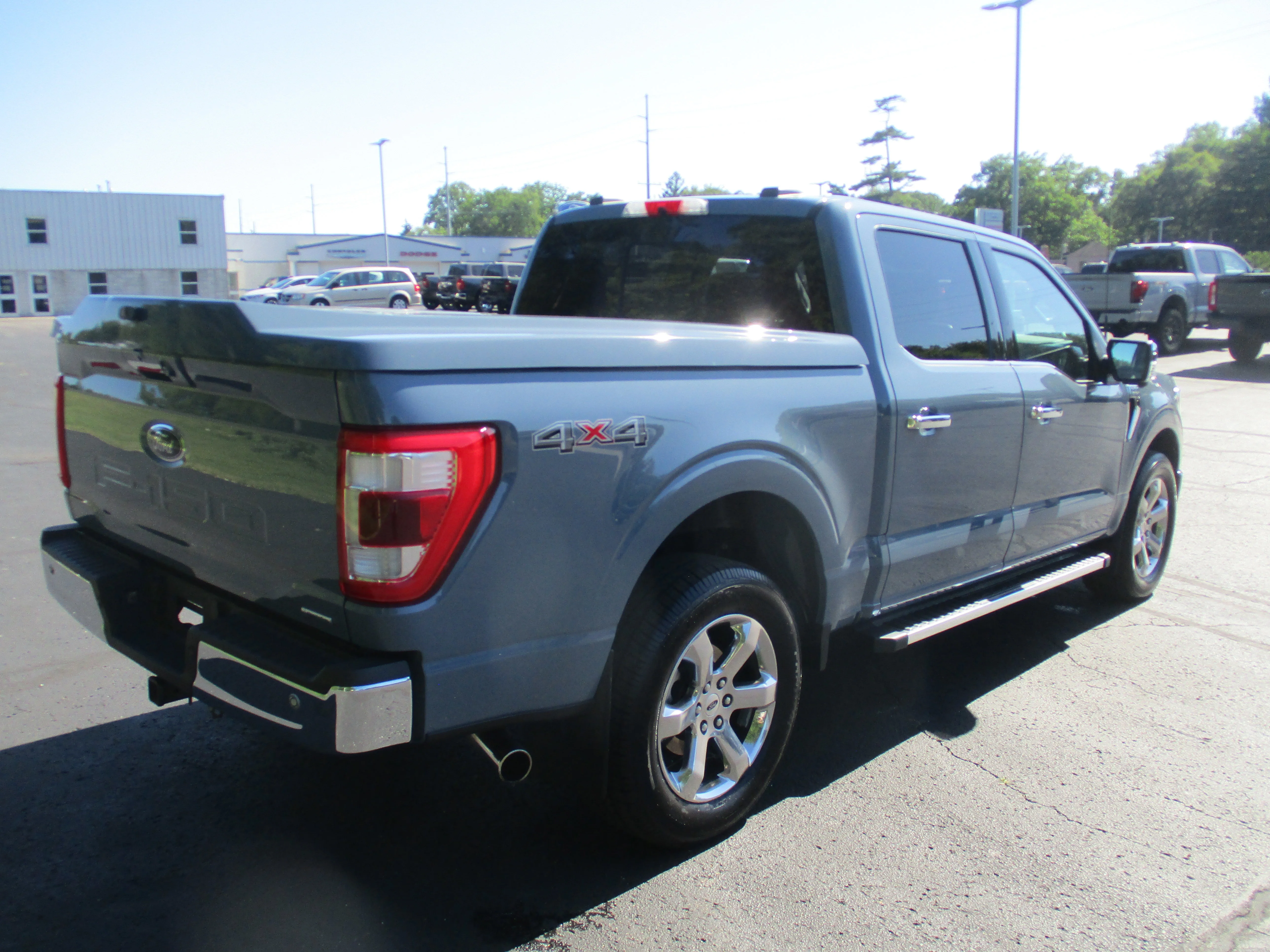 Used 2023 Azure Gray Metallic Tri-Coat Ford LARIAT image 60
