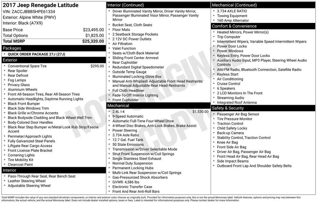 Used 2017 White Jeep Latitude image 17